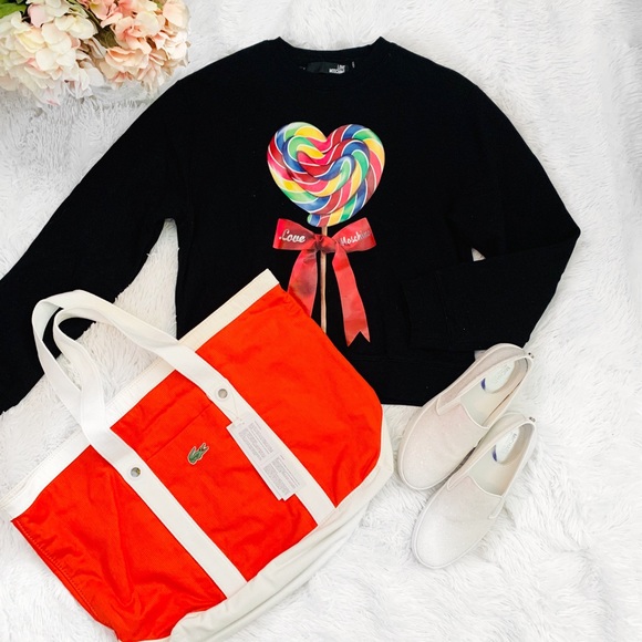 Love Moschino Sweatshirt heart lollipop size 4 - Picture 2 of 7